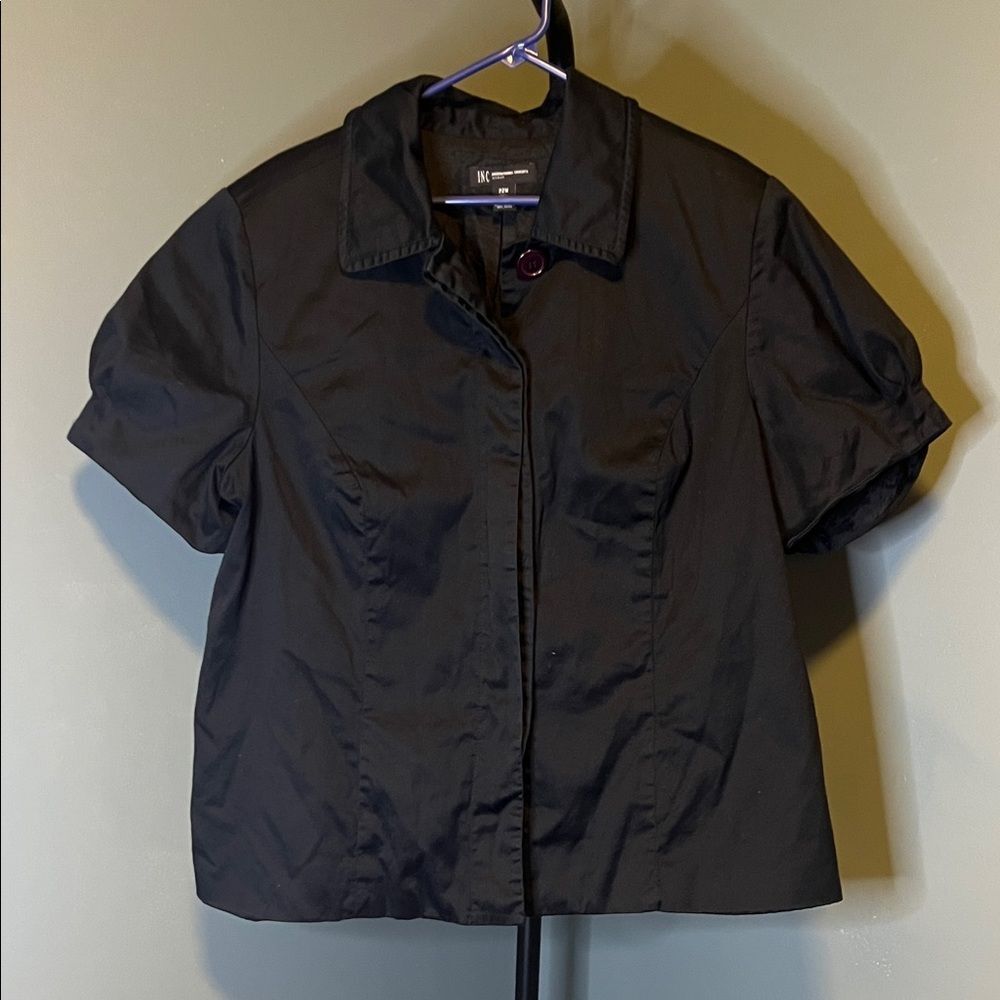 INC International Concepts Black Women's Blouse